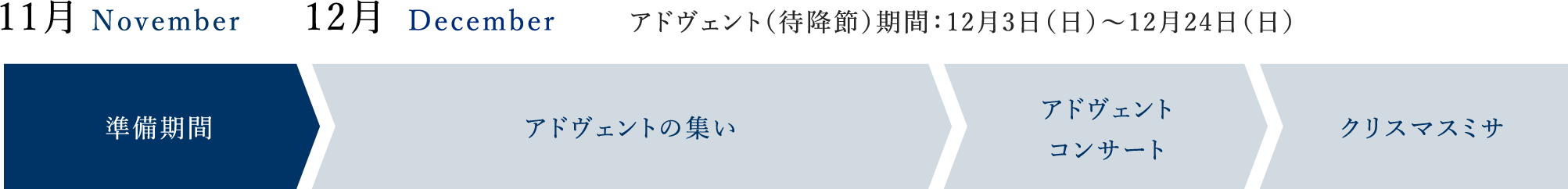 清心のクリスマススケジュール