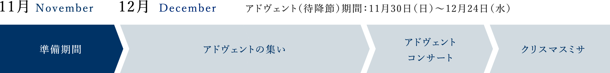 清心のクリスマススケジュール