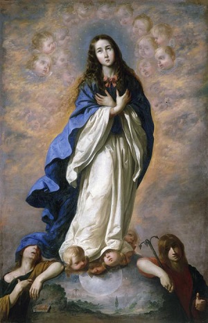 スルバラン「無原罪の聖母」（アイルランド国立美術館蔵）