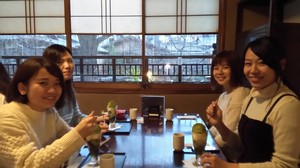 祇園の喫茶店にて