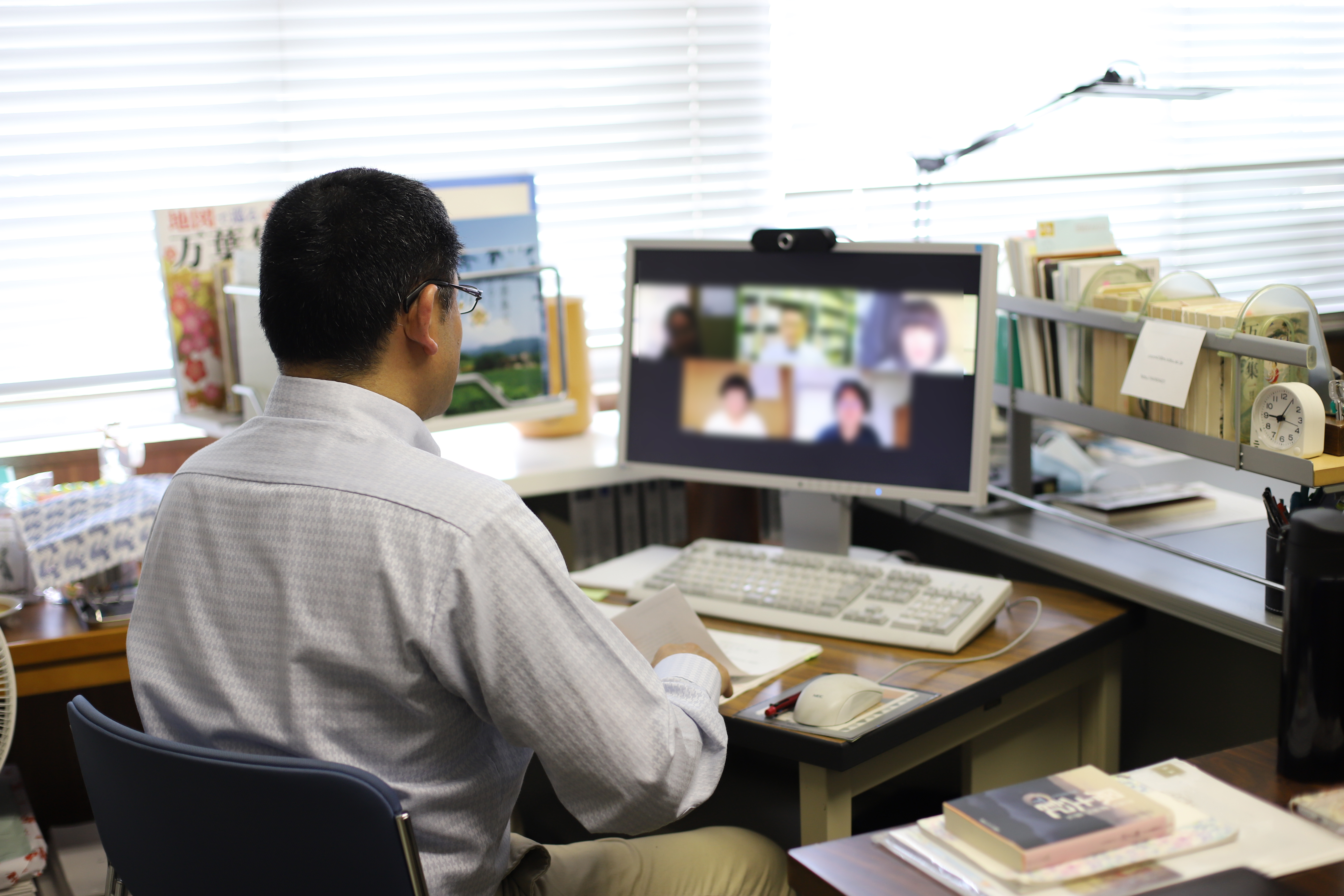 大学院生とのZoomを使用した授業