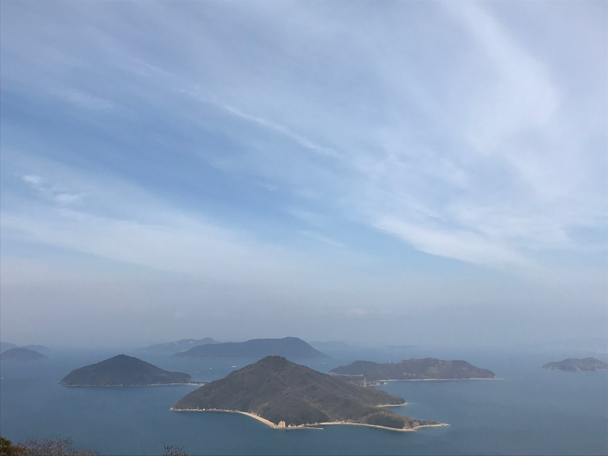 紫雲出山から見た瀬戸内海