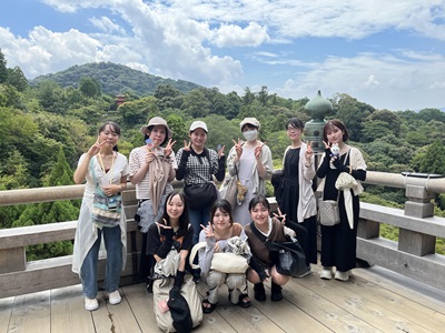 清水寺にて