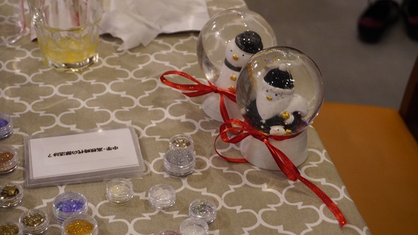 完成したスノードーム